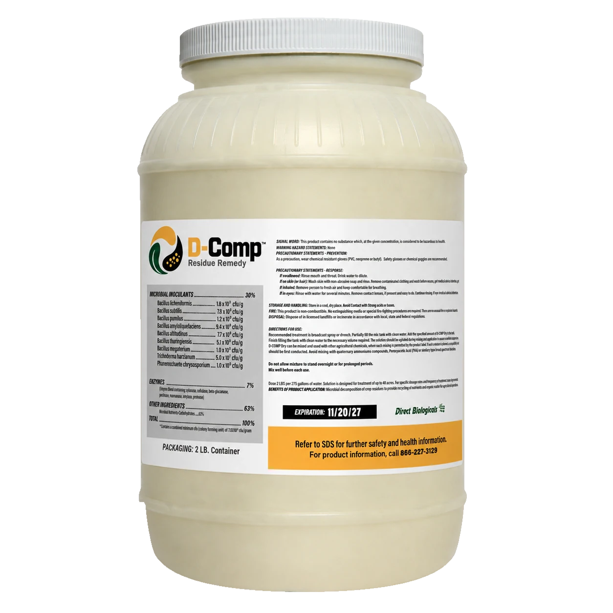 D-Comp Residue Remedy product container